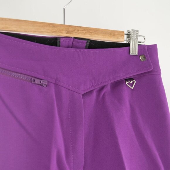 Obermeyer Women's Wool blend stirrup ski pants Purple | 12 (fits like an 8) - Picture 2 of 7